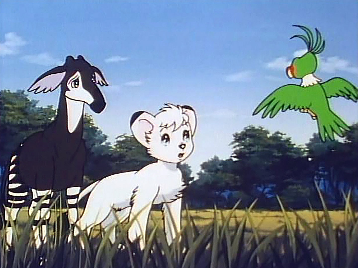 ジャングル大帝　パンジャの森のなかまたち　学研・日本経済社・手塚プロ・テレビ東京　made　in　Japan　タカラ