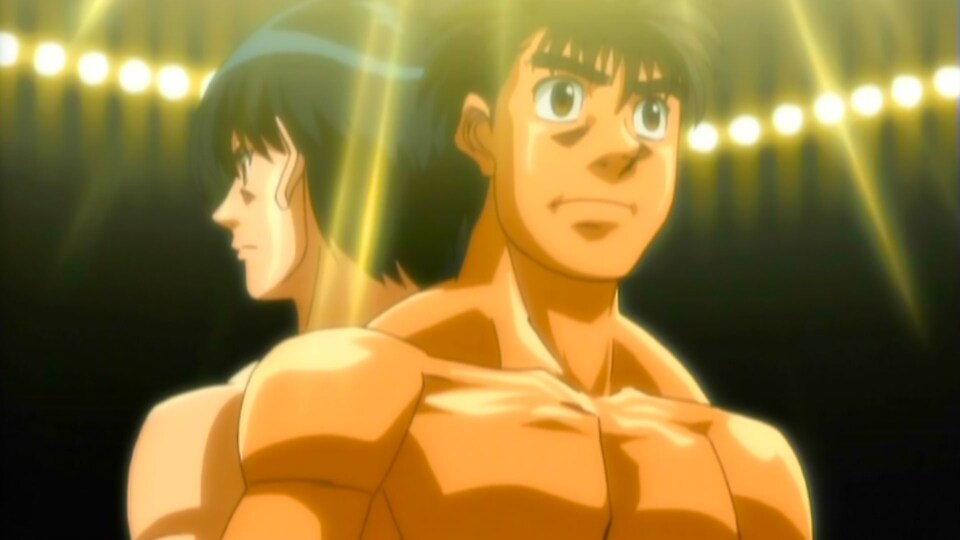 Первый шаг 4. Hajime no Ippo фильм 1989. Первый шаг Миято и ИППО. Первый шаг аниме кадры. Первый шаг аниме персонажи.