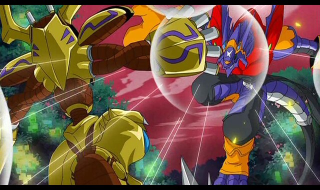 Digimon Wiki - DigiXros de Arresterdramon y Orgemon